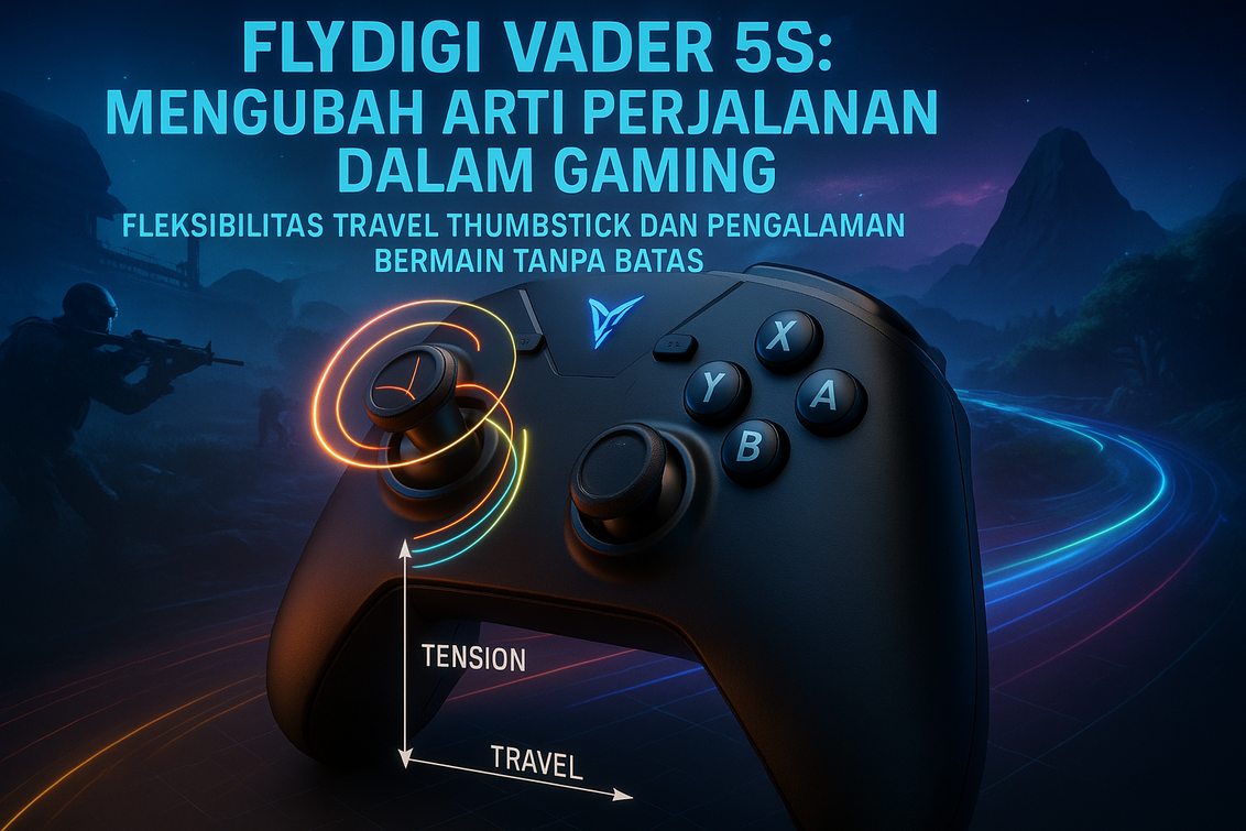 Mencoba Travel Thumbstick Dinamis di Flydigi Vader 5S
