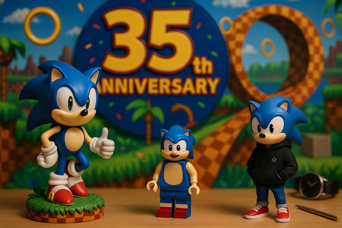 Konten Koleksi Sonic 35 Tahun: Dari Lego hingga Fashion
